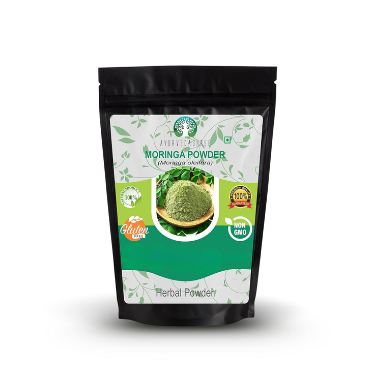 AYURVEDASHREE Moringa Leaf Powder 200 Gm I Moringa Olifera Powder I Lab Tested for Purity I Non GMO I Vegan