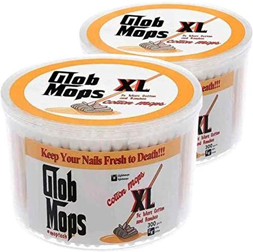 Glob Mops XL Cotton Swabs 2.0 Extra Absorbent Bamboo Cotton Swabs Cotton Swabs Made With Durable Sticks & Tips Designed For Cleaning Hard To