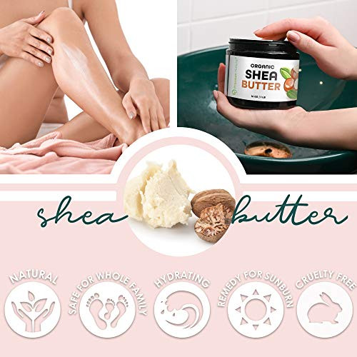 Pure Shea Butter Raw Organic for Skin Pure Virgin Unrefined Body Lotion Stretch Mark Skin Care Scar Cream Organic Shea Butter Raw Unrefined African S