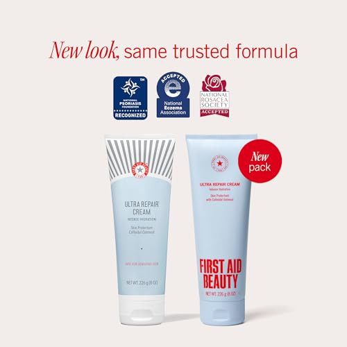 First Aid Beauty - Ultra Repair Cream, Intense Hydration Whipped Colloidal Oatmeal, Clinically Proven to Strengthen Skin Barrier in 7 Days & Helps Re