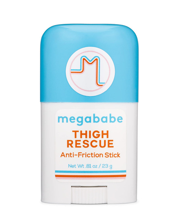 Megababe Thigh Rescue Anti-Chafe Stick Mini | Travel size, great for on-the-go | Prevents skin chafe & irritation | Thighs, arms, bra-lines & more |