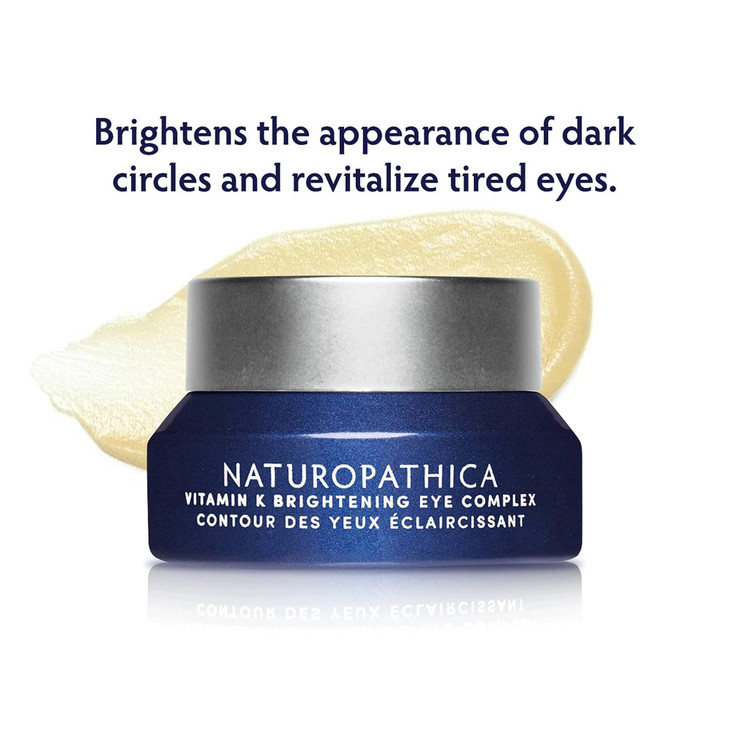 Naturopathica Vitamin K Brightening Eye Complex, Daily Eye Cream for Dark Circles and Puffy Eyes, Under Eye Cream to Help Firm and Revitalize Tired E