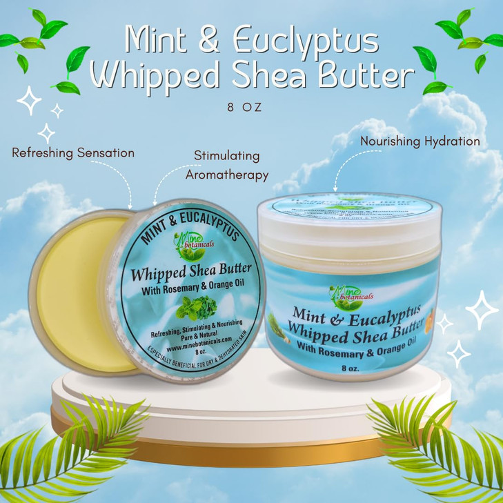 Mine Botanicals Mint & Eucalyptus Whipped shea Butter