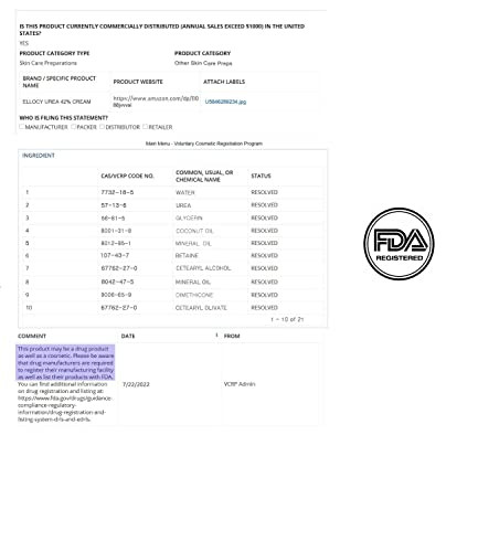 Urea cream 40 perent for feet: Maximum Strength Urea lotion -For Callus and Cracked Heels Treatment-Rough Thick Skin for foot- Crema 5.29 oz.(150g)