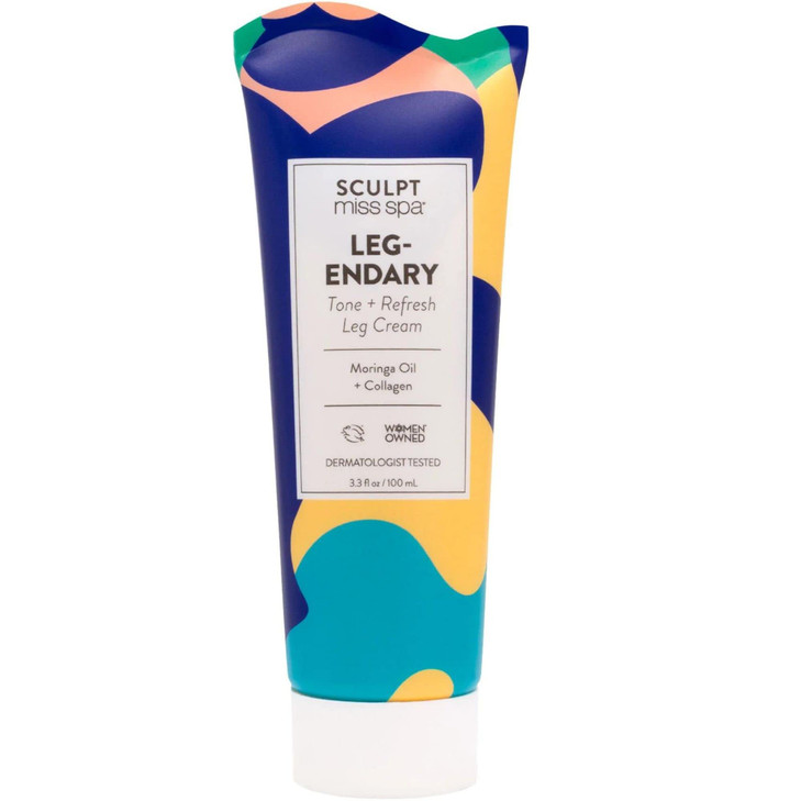 MISS SPA Leg Cream, Collagen Leg Cream, Moringa Rosehip Oil Help Tone Refresh Tired Legs, Anti Aging Skin Care Products, Body Lotion, Dermatologist T