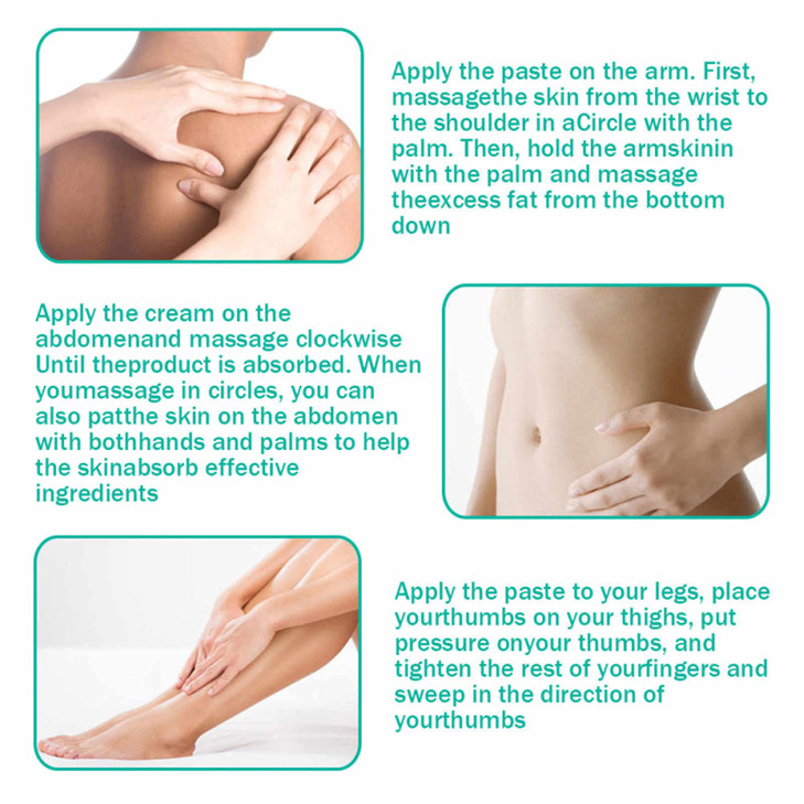 Slimming Cream, Navel Arm Leg Belly Ginger Fat Burning Cream, Weight Loss Skin Firming Moisturizing Massage Gel for Cellulite, Soothing, Relaxing, Ti