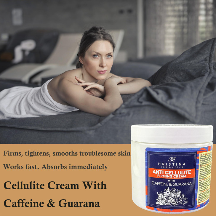 Cellulite Cream with Caffeine & Guarana- Reduce Cellulite and Enhance Skin Texture | Cellulite Remover with Firming, Smoothing Effect