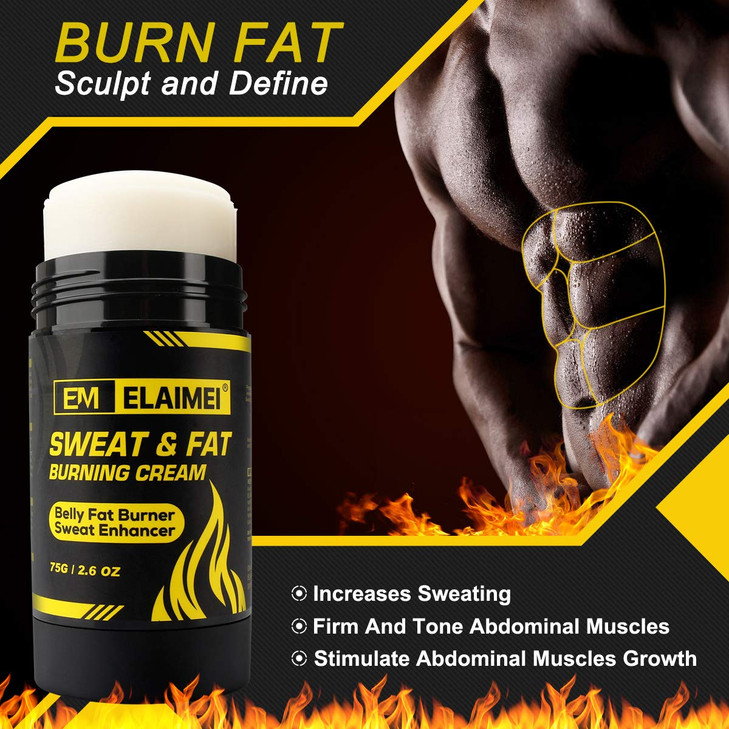 ELAIMEI Fat Burning Sweat Cream, Weight Loss Workout Enhancer Hot Gel for Belly, Slimming / Anti Cellulite Cream for Tummy for Body for Women and Men