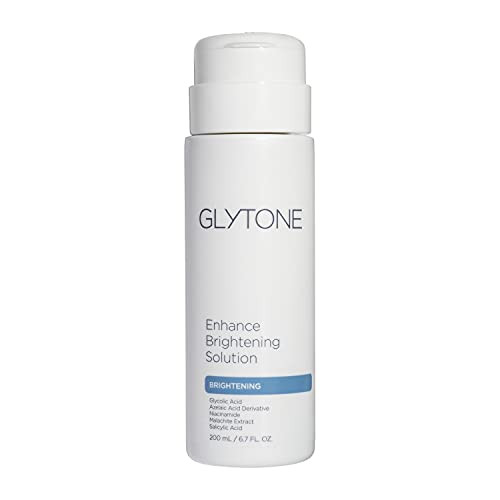 Glytone Enhance Brightening Solution | Brighten & Exfoliate with Glycolic Acid, Azelaic Acid Derivative, Niacinamide & Malachite Extract | Exfoliatin