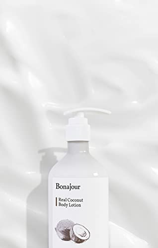 BONAJOUR] Vegan Daily Natural Coconut Oil Body Moisturizer  Treatment Healing Body Care 10.5 Fl. Oz