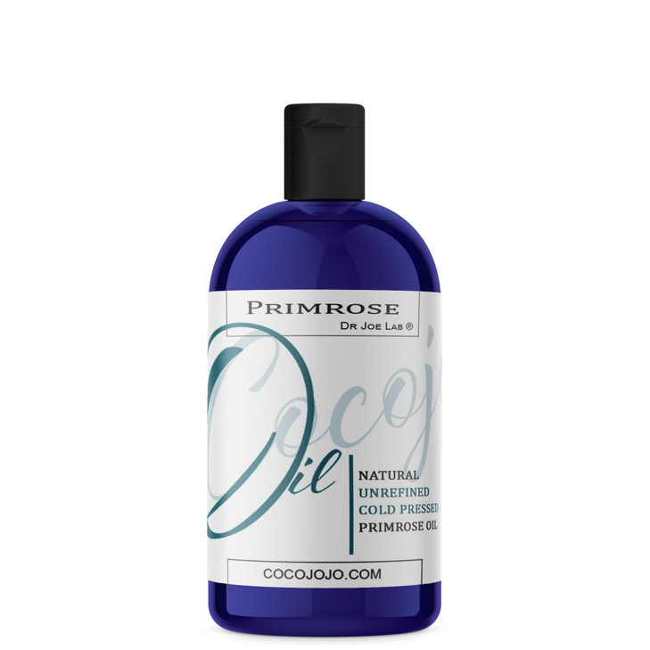Dr Joe Lab Evening Primrose Oil 16 oz Pure Natural Cold Pressed Unrefined Extra Virgin Evening Primrose Seed Oil - for Hair Skin Body Nail and Beard