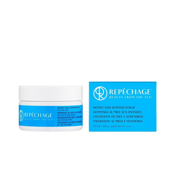 Repechage Honey and Almond Face Scrub For All Skin Types - Exfoliating Face Mask & Scrub Deeply Cleanses, Gentle Facial Exfoliator Helps Remove Black
