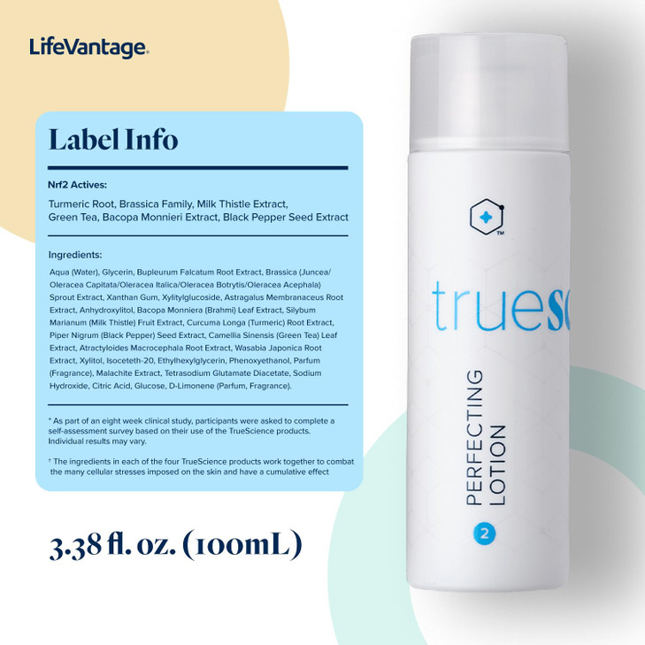 LifeVantage - Face Lotion TrueScience Revitalizing - Adds Radiance to Dry Skin with Hybrid Serum, Facial Lotion and Nrf2 Actives - 100ml
