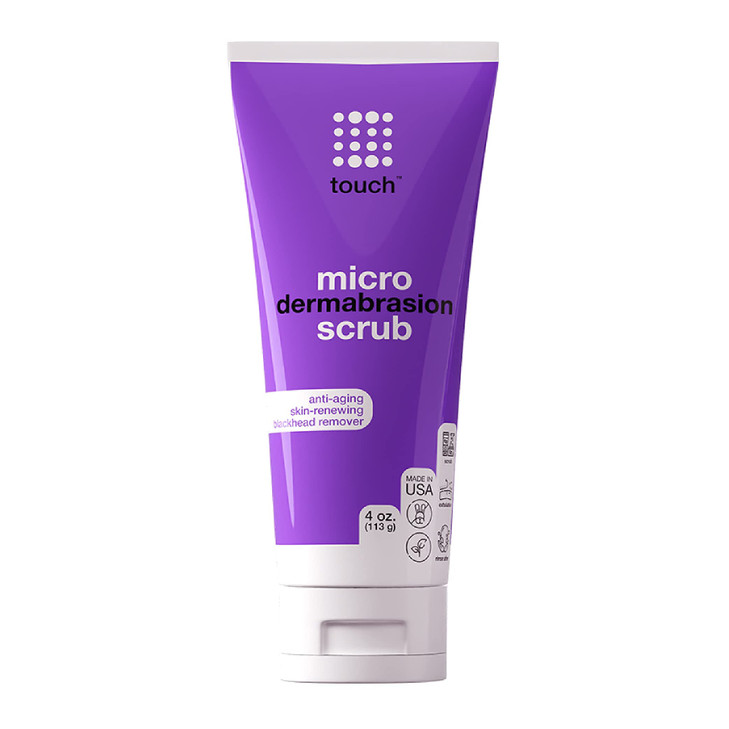 Microdermabrasion Facial Scrub and Face Exfoliator - Exfoliating Face Scrub Polish Cream with Dermatologist Grade Crystals for Anti-Aging, Dullness,