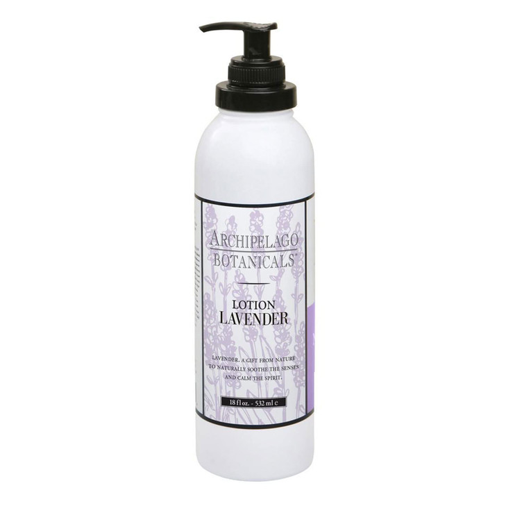 Archipelago Botanicals Lavender Lotion, Luxurious and Hydrating Lotion for Soft and Nourished Skin, Scented Body Lotion Free from Parabens, Phthalate