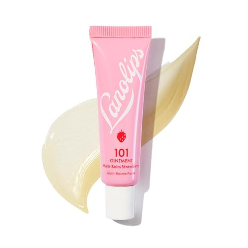 Lanolips 101 Ointment - Lanolin Lip Balm for Smooth, Hydrated & Healthy Lips - Multipurpose Lip Ointment with Lanolin Oil for Dry Lips, Cuticles & Mo