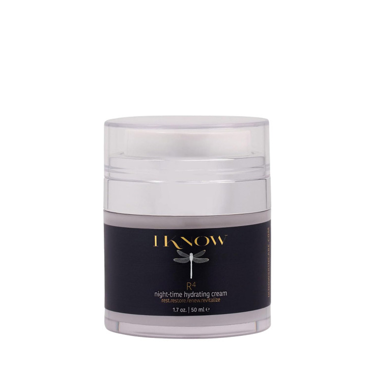 IKNOW R4 Night-Time Hydrating Cream, Hyaluronic Acid Restorative Night Cream, Revitalize with R4 Skincare, Moisturizer Face Cream, Hydrating Skincare