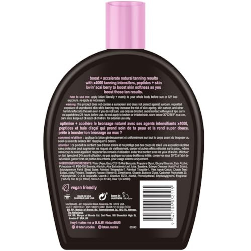 b.tan UV Tanning Bed Lotion | I Want The Darkest Tan Possible - x4000 Tan Intensifiers, Indoor & Outdoor Accelerator, Best Browning Body Tanner Exten