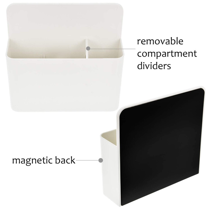 Marbrasse Magnetic Dry Erase Marker Holder,Pen and Eraser Holder for Whiteboard?Magnet Pencil Cup Utility Storage Organizer for Office, Refrigerator,