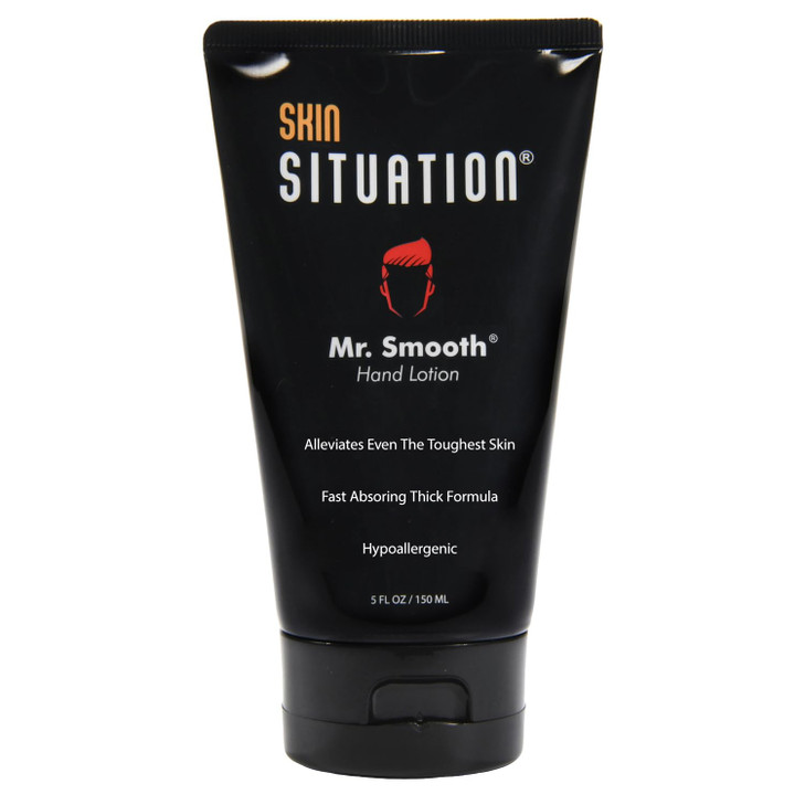 Mr. Smooth Hand Lotion For Men Thick Healing Cream Moisturizer Repairs Rough, Dry Cracked Hands and Skin Relief. Hypoallergenic and with Vitamins C,