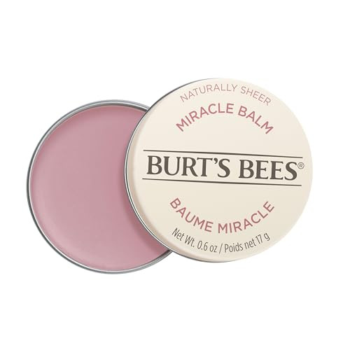 Burts Bees Miracle Balm, 100% Natural Origin, Naturally Sheer, 0.6 Ounces, Pack May Vary