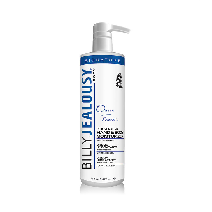 Billy Jealousy Ocean Front Hand & Body Moisturizer for Soft Nourished Skin Ideal for All Skin Types, Non-greasy Body Lotion with Vitamin E & Soybean