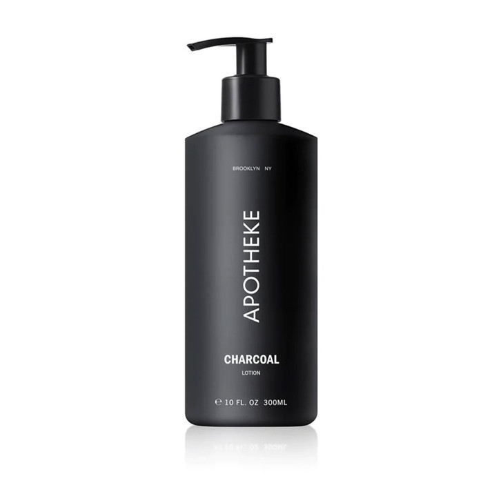 APOTHEKE Scented Hand & Body Lotion, Charcoal - 10 Fl Oz Nourishing Body Moisturizer Cream for Dry Skin - Gentle Daily Skincare for Men & Women with