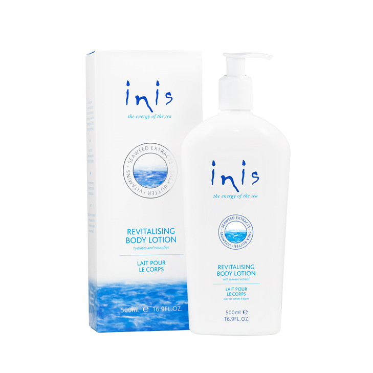 Inis the Energy of the Sea Revitalizing Body Lotion for Women and Men - Body Moisturizer with Vitamin E & Shea Butter - 16.9 Fl Oz