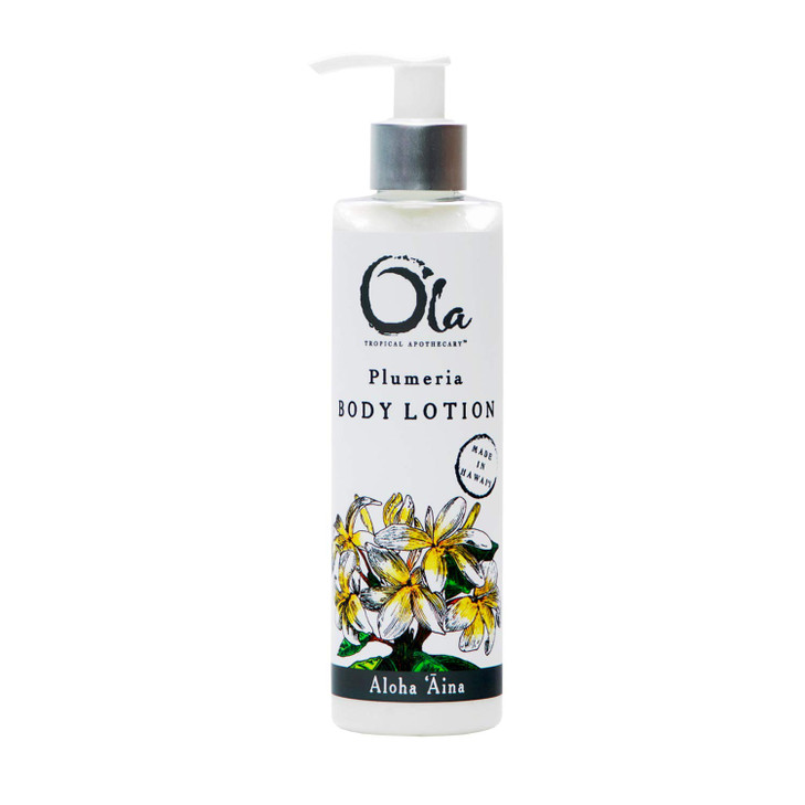 OLA TROPICAL APOTHECARY Plumeria Body Lotion with Pure Tropical Oils and Plant Extracts - 8.45 Fl Oz