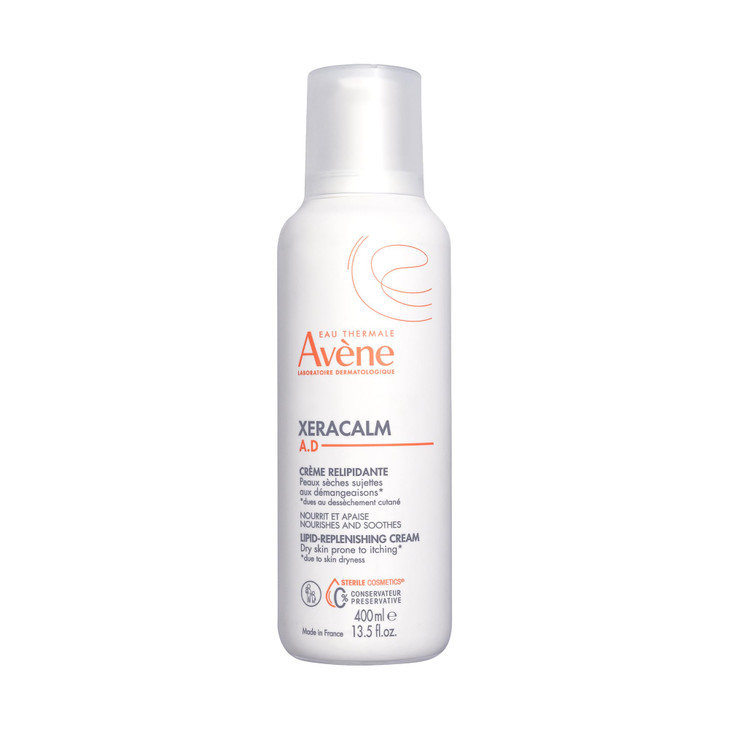 Avène XeraCalm A.D Lipid-Replenishing Cream, Atopic Dermatitis, Eczema-Prone, No Preservatives, Fragrance-Free, Pump, 13.5 Oz