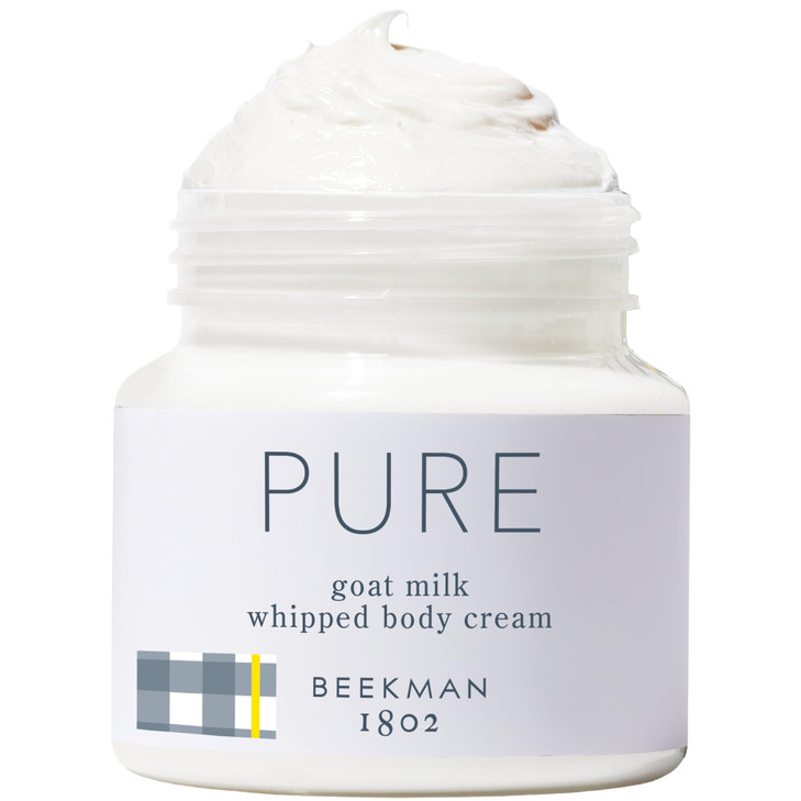Beekman 1802 Whipped Body Cream  Moisturizes & Softens Skin with Goat Milk, Mango Seed Butter & Vitamin E  8 oz  Fragrance Free