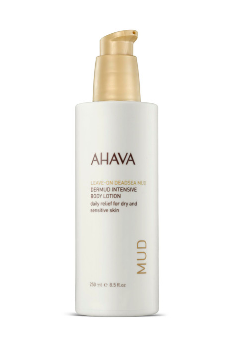 AHAVA Dermud Intensive Body Lotion - Lightweight, Silky Cream based on Patented Leave-On Dead Sea Mud, Combats rough & dry skin, Instantly Softens, A