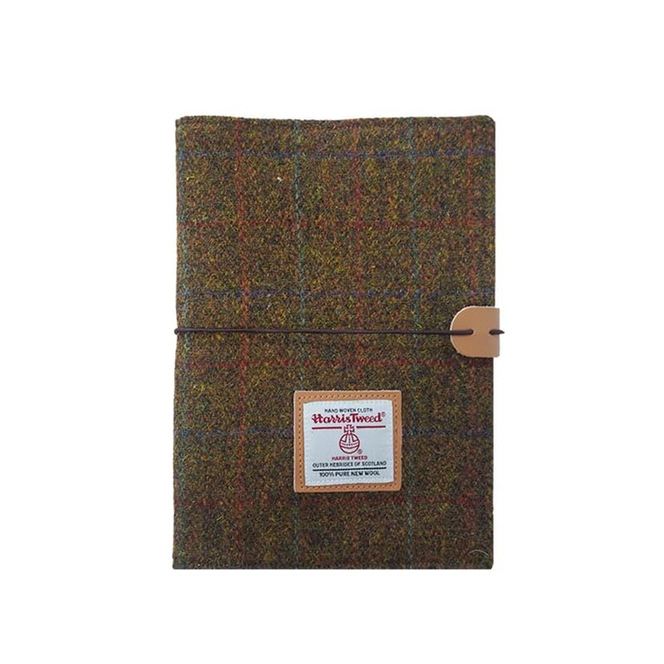 Harris Tweed A5 Notebook Binder 6 Ring, Wool Fabric Soft Cover Refillable A5 Binder, 80 Pages for A5 Refill Paper and A5 Planner Inserts, Notebook Jo