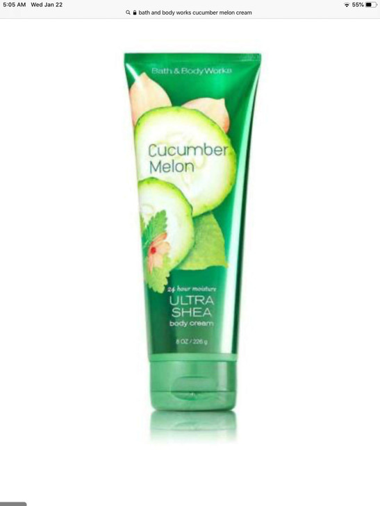 Bath & Body Works Ultra Shea Cream Cucumber Melon 8 oz