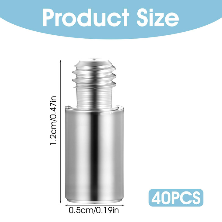 LXUEJIE 40 PCS Scrapbook Extension Posts, Silver Chicago Screws and Extention Posts Album Extender Post Replacements for Binding Extending Scrapbook