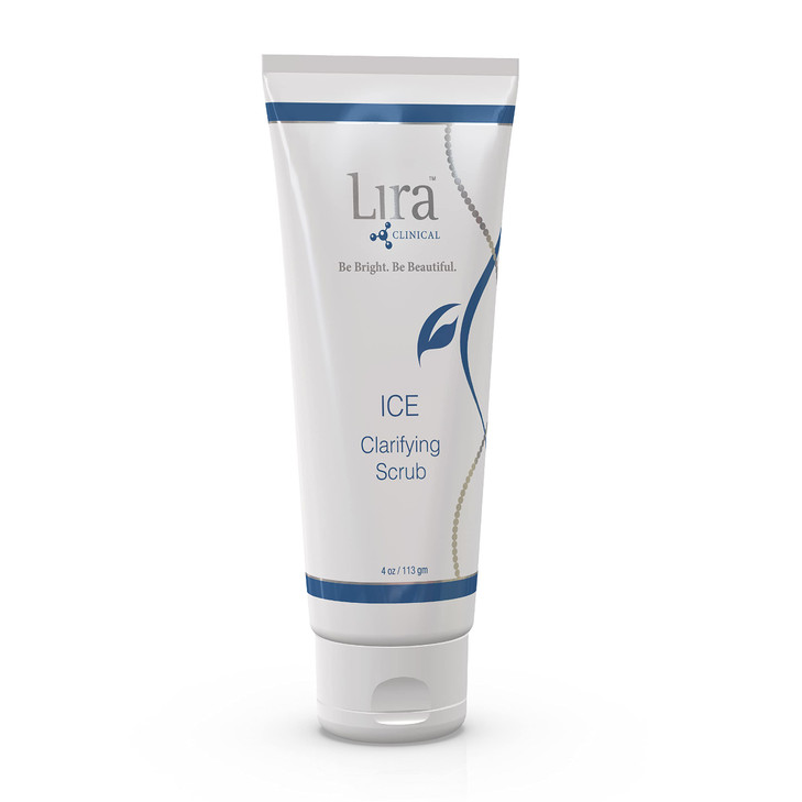 Lira Clinical ICE Clarifying Face Scrub - Soothing & Exfoliating Scrub with Echinacea Plant Stem Cells & Botanical Extracts - Eco-Bead Technology - A