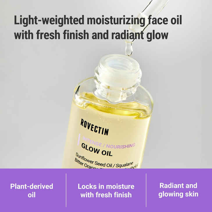 ROVECTIN Barrier Repair Face Oil - Neroli Oil, Antioxidant Anti-Aging Facial Oil | Fast Absorbing, Non-Greasy, Natural Glow for Dry and Sensitive Ski