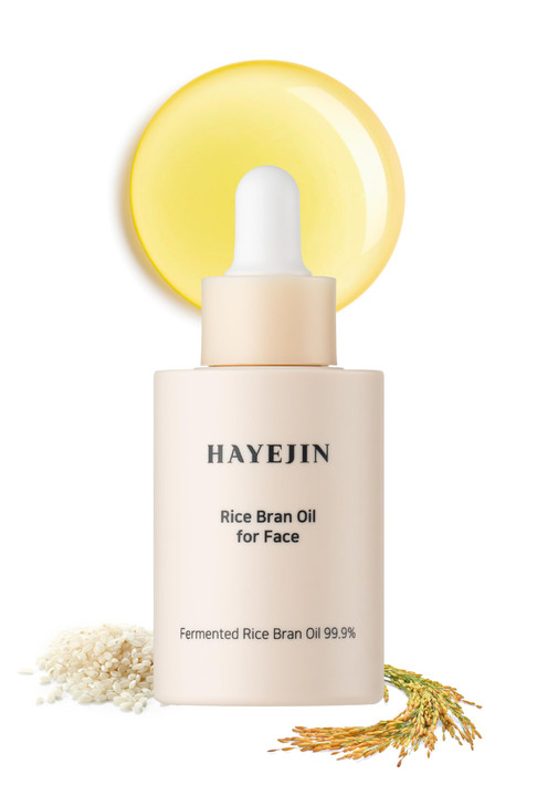 HAYEJIN Rice Bran Oil for Face | Face Moisturizer w/Fermented Rice Bran Oil | Korean Face Oil for Women | Face Serum for Glowing Skin | Korean Skin C