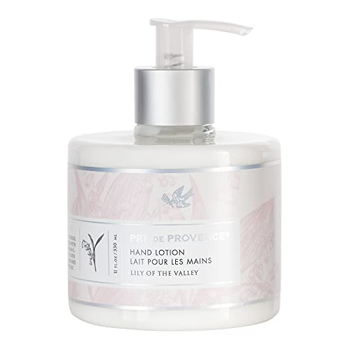 Pre de Provence Collection Shea Butter Enriched Silky Smooth Emollient Hand Lotion, Lily of the Valley, 11 Fl Oz