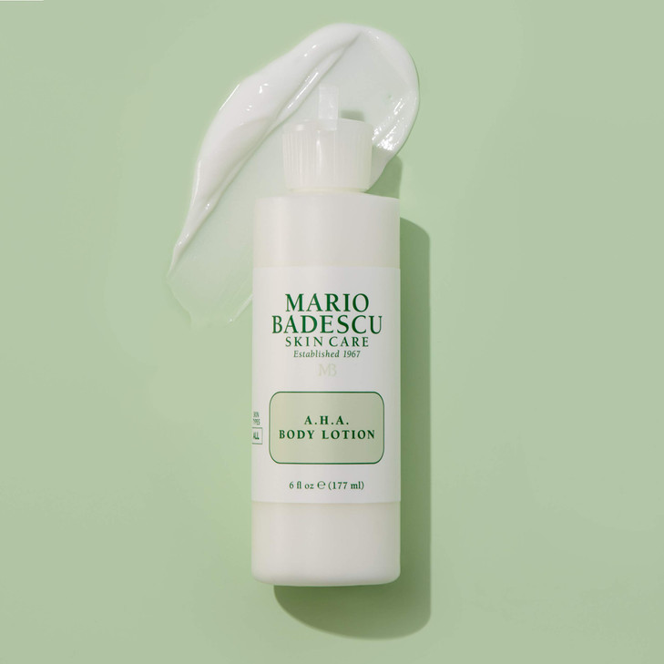 Mario Badescu AHA Body Lotion With Glycolic Acid - Moisturizing & Gentle Exfoliating Body Lotion for Softer, Youthful-looking Skin - Lightweight, Non
