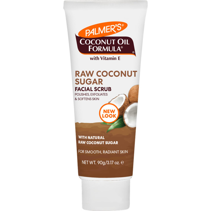 Palmer's Coconut Oil Formula Coconut Sugar Facial Scrub Exfoliator, Face Scrub to Gently Exfoliate Away Dirt and Dead Skin Cells with Chamomile to So