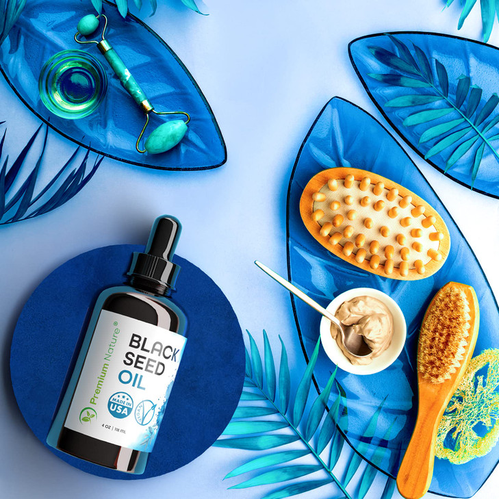 Black Seed Oil for Hair and Skin - Cold Pressed Virgin Unrefined Kalonji (Nigella Sativa) Oil from Nigella Seeds, 4 oz