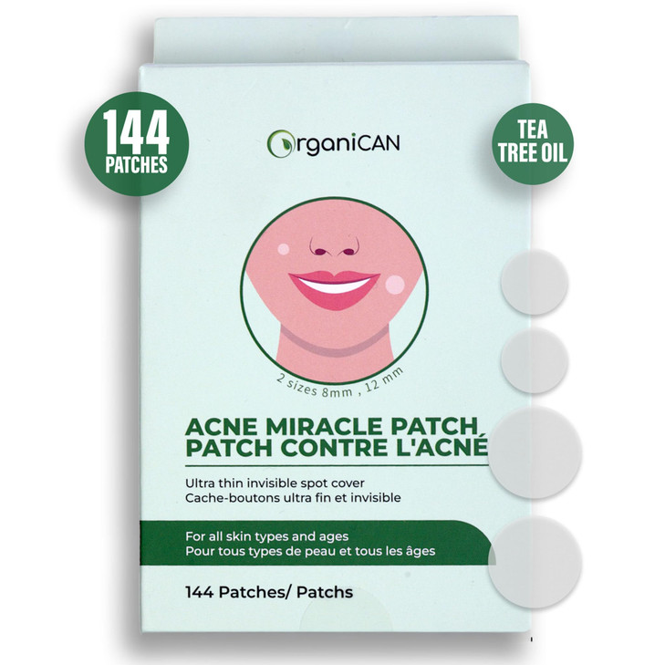 Hydrocolloid Acne Pimple Invisible 144 Patches with Tea Tree Oil & Salicylic Acid I Ultra Thin Absorbing Spot Stickers for Face, Skin I Covers Blemis