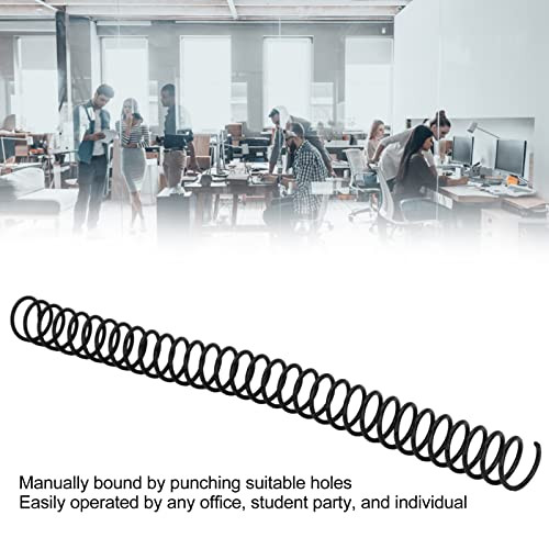 20Pcs Plastic Spiral Binding Coils - Spirals For Binding, Spiral Coils For Binding, 19mm(3/4"), 30 Sheet Capacity, A4 A5 Notebook, Black Binding Spir