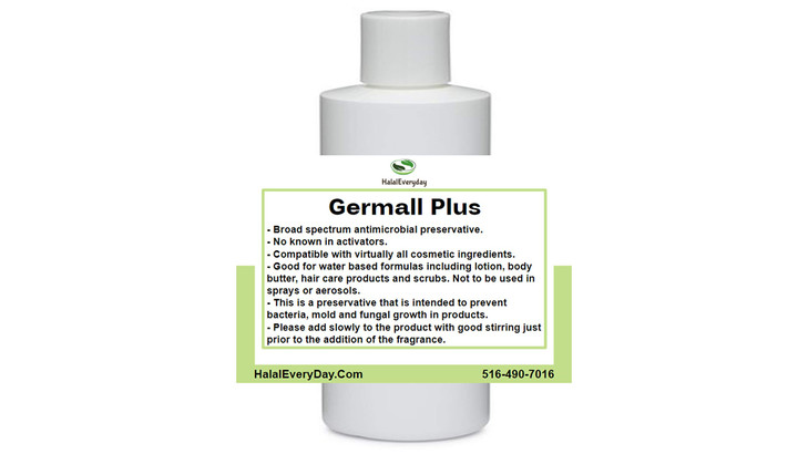 Germall Plus- Natural Preservative - Clear Liquid - Excellent broad spectrum preservative - 8oz - Compatible with most cosmetic ingredients Good for