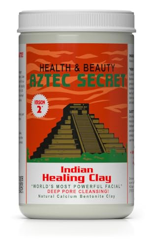 Aztec Secret  Indian Healing Clay 32 Oz  Deep Pore Cleansing Facial & Body Mask  The Original 100% Natural Calcium Bentonite Clay  New Version 2