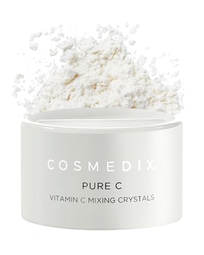 COSMEDIX Pure C Mixing Crystals, Vitamin C Powder for Face - Brightening Facial Skin Care Products for Fine Lines & Uneven Skin Tone - Ultra Fine Mix