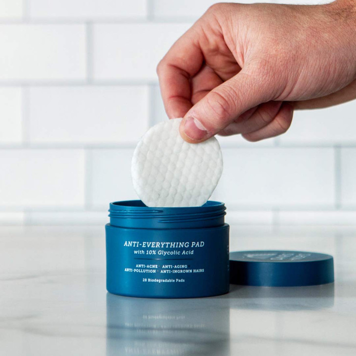 Oars + Alps Anti Everything Pads & Blackhead Remover, Facial Cleanser & Exfoliator with 10% Glycolic & Salicylic Acids for All Skin Types, Exfoliant