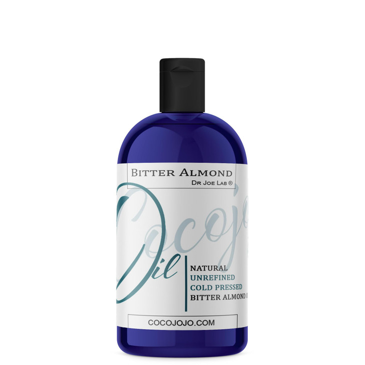 Dr Joe Lab Bitter Almond Oil - 16 oz - Pure, All Natural, Non GMO, Carrier Oil - for Skin, Hair, Body, Nails, Face, Arms & Legs - Hydrates, Nourishes