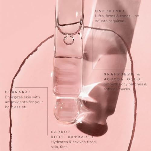 frank body Booty Drops Firming Body Oil | Firms & Smooths Skin for a Hydrated, Supple Look | With Caffeine, Guarana & Jojoba Oils | Vegan & Cruelty-F